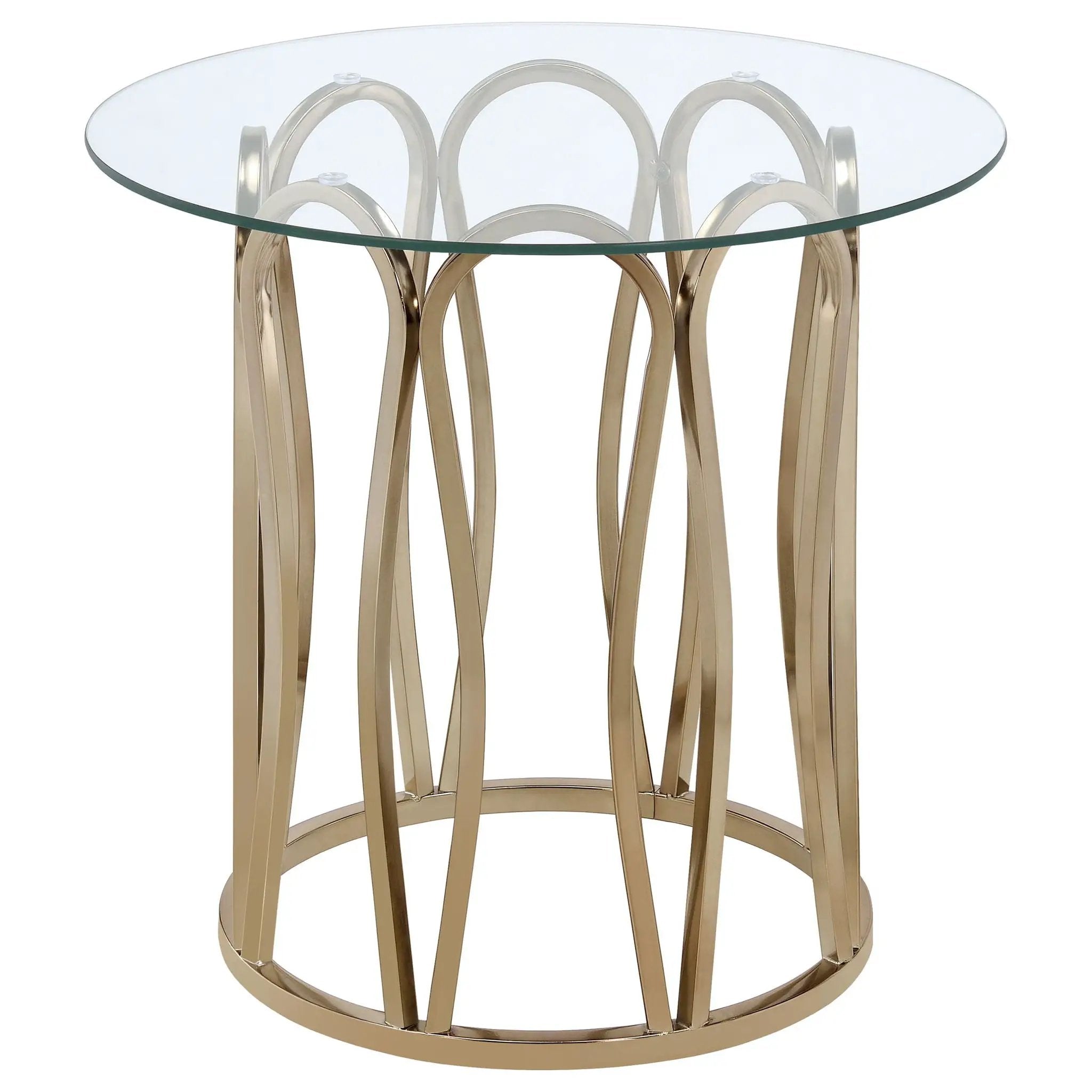 Monett 3-piece Coffee and End Table Set Chocolate Chrome by Unique Piece Furniture