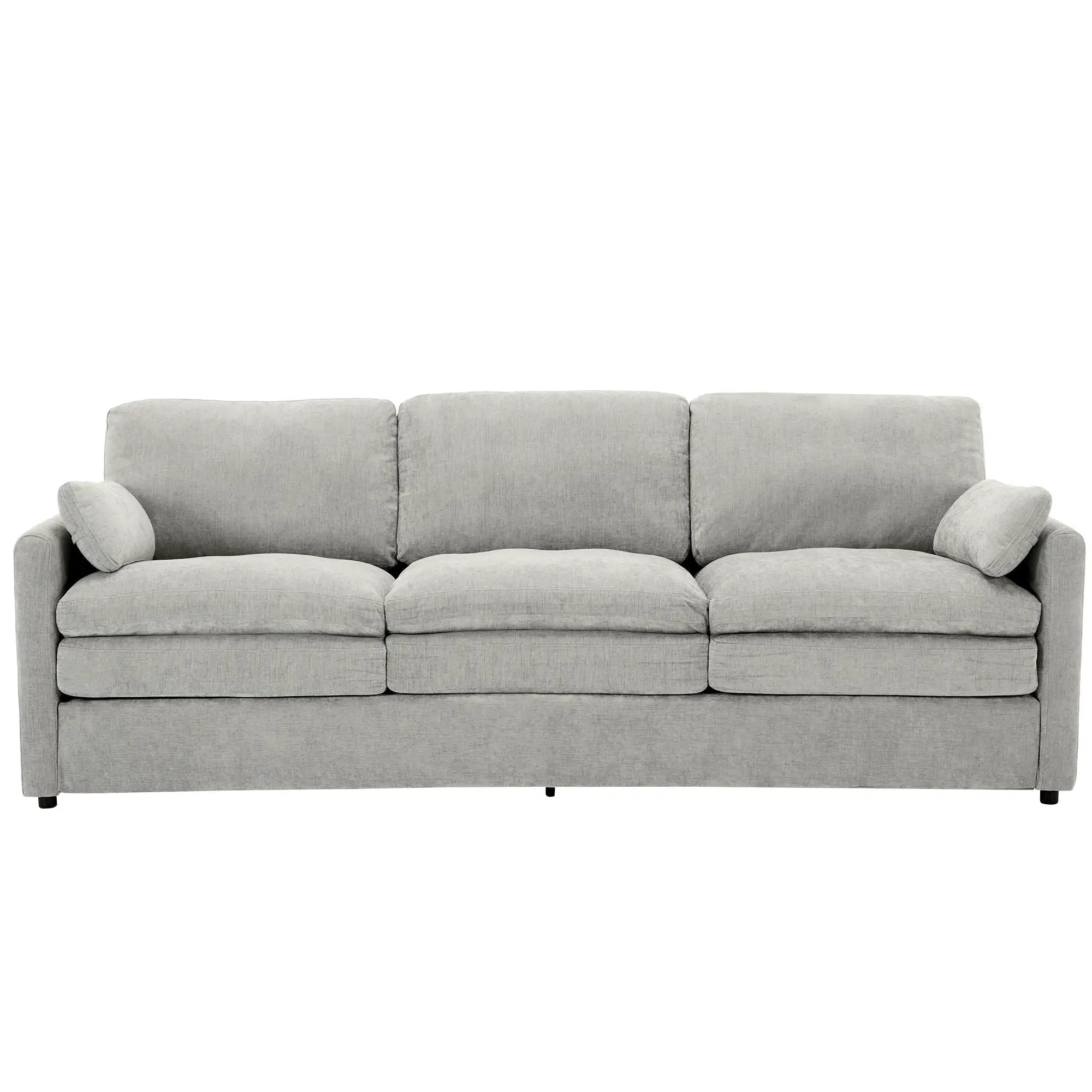 Cozy Upholstered 3 Seater Sofa With Double Cushion by HouseOfZazla