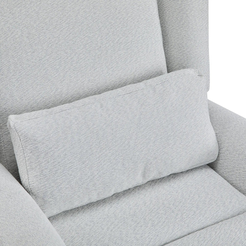 Power Recliner Chair Swivel Upholstered 360° Swivel Recliner by HouseOfZazla