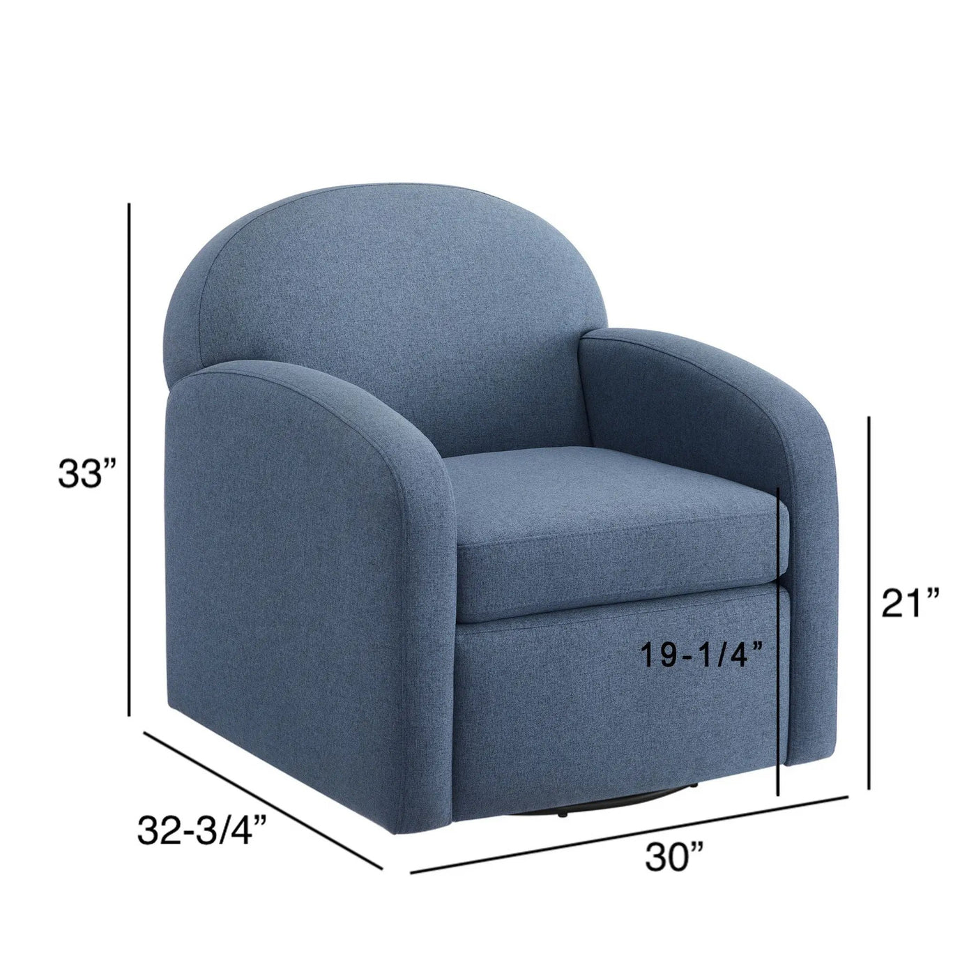 Eddie - Modern Swivel Chair With 360 Degree Functionality by HouseOfZazla