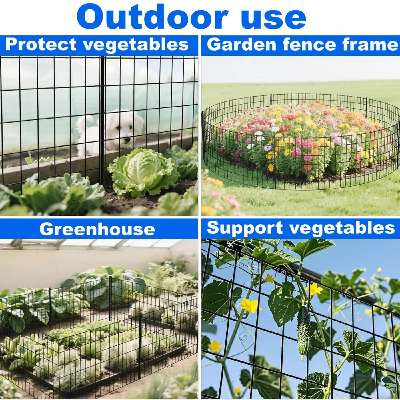Vinyl-Coated Metal Welded Wire Fence for Poultry Cage Protection by HouseOfZazla