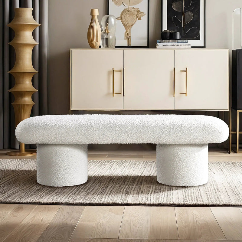 Randolph - Bench - Ivory by HouseOfZazla