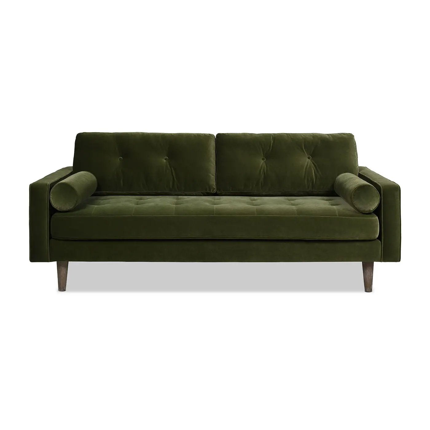 Nicholas - Mid-Century Modern Sofa - Olive Green by HouseOfZazla