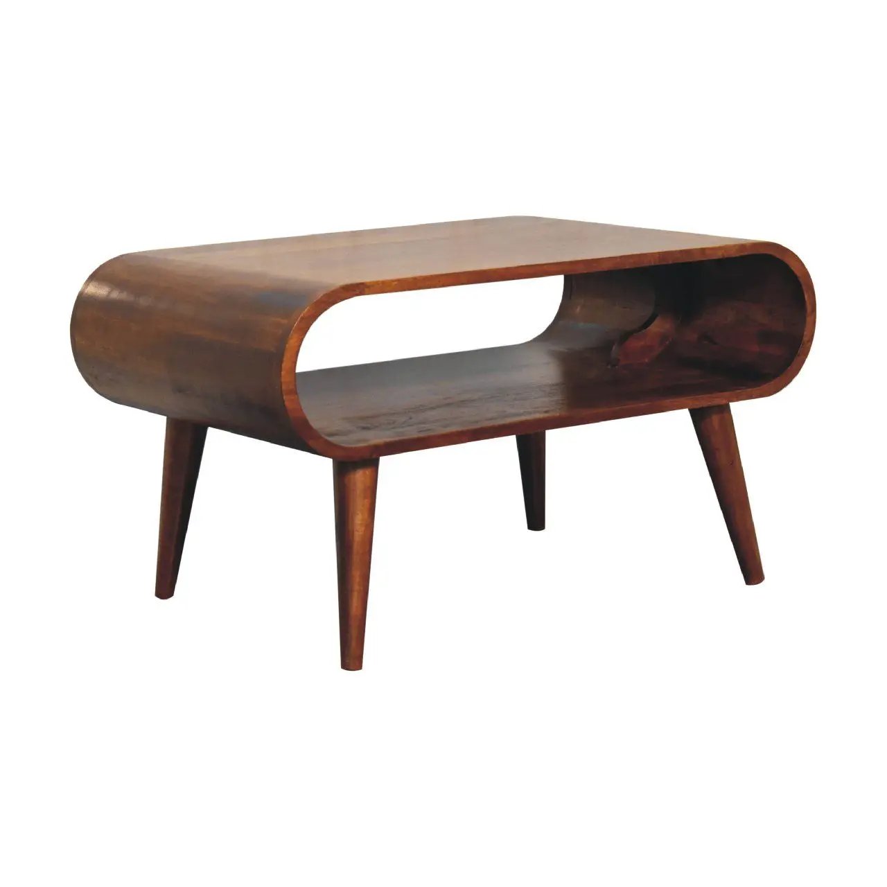 Solid Wood Open Coffee Table by Unique Piece Furniture