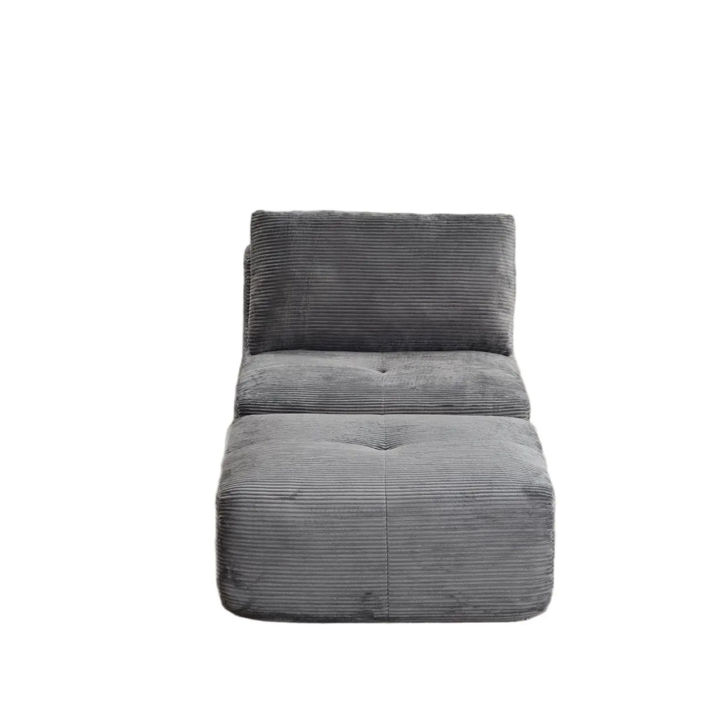 Single Chaise Longue With Movable Ottoman For Living Room by Unique Piece Furniture