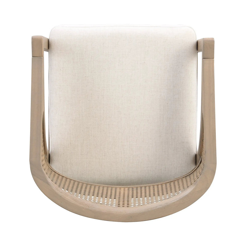 Wooden Frame Counter Stool with Rattan Back - Set of 2 by HouseOfZazla