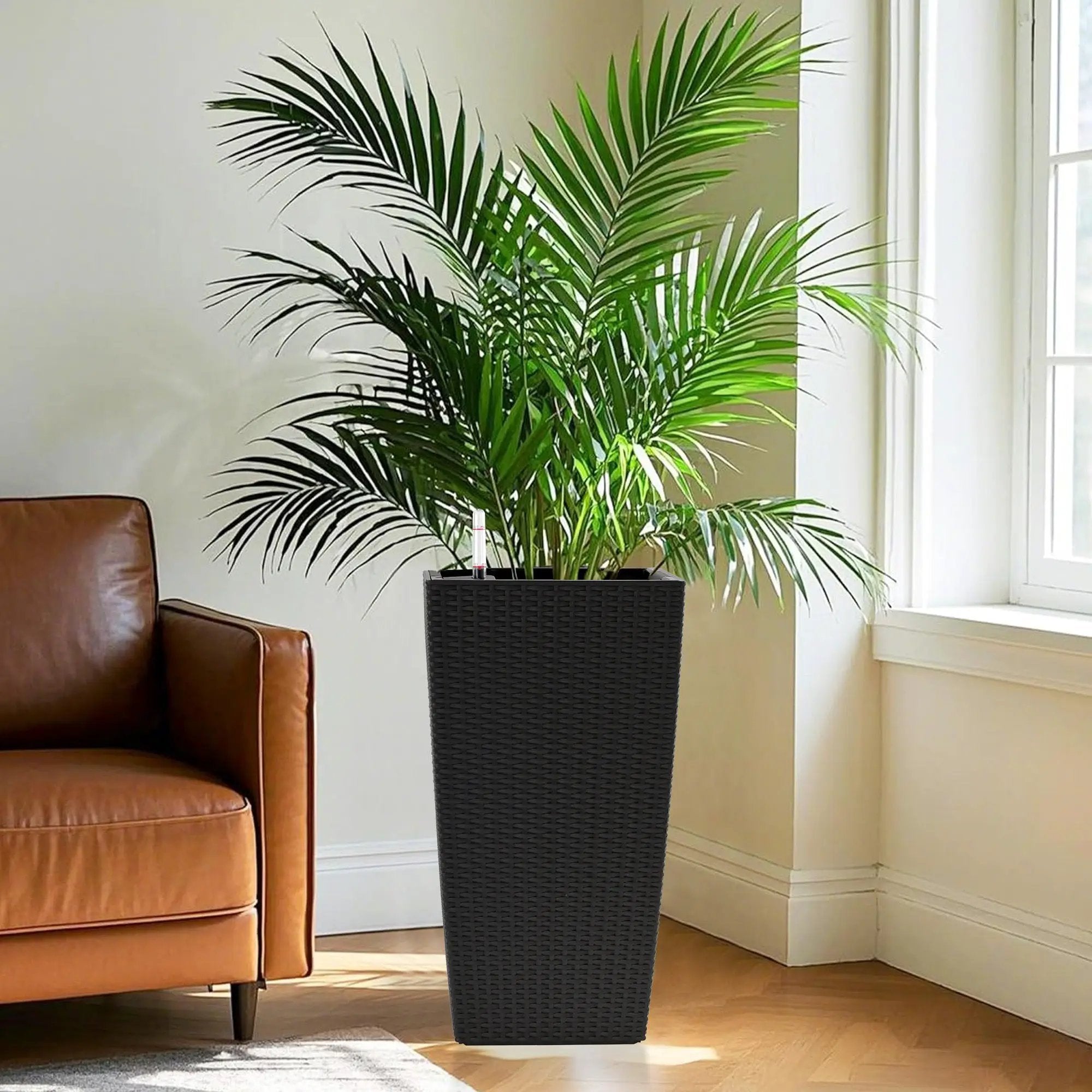 Pack of 2 Square Planters with Automatic Watering System by HouseOfZazla