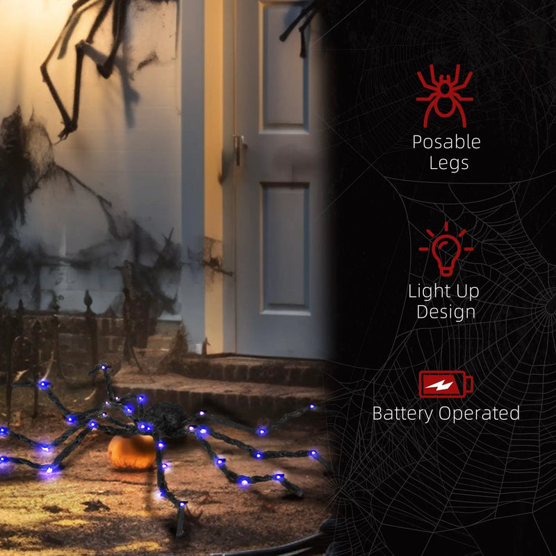 3.25' Illuminated Arachnid Halloween Accent by HouseOfZazla