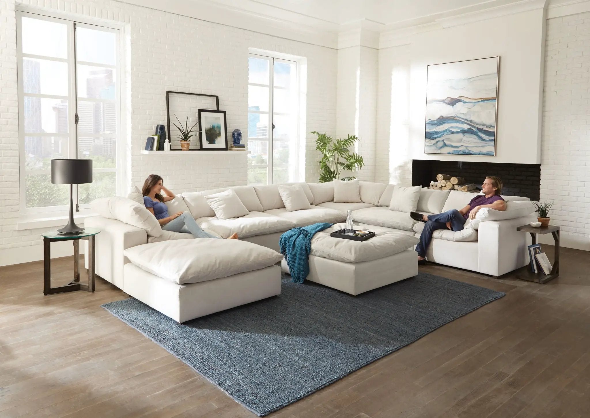 Posh - Modular Sectional And Ottoman by Unique Piece Furniture
