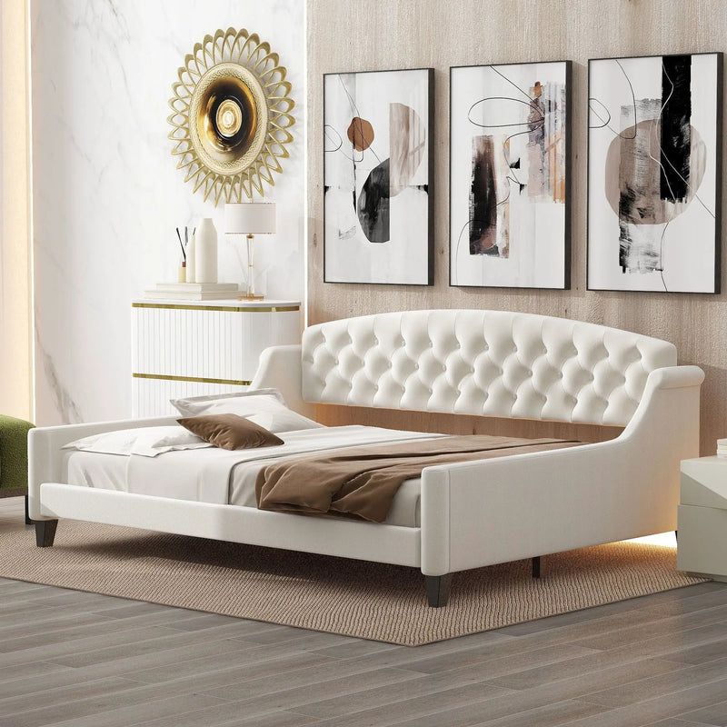 Modern Tufted Button Daybed by Unique Piece Furniture