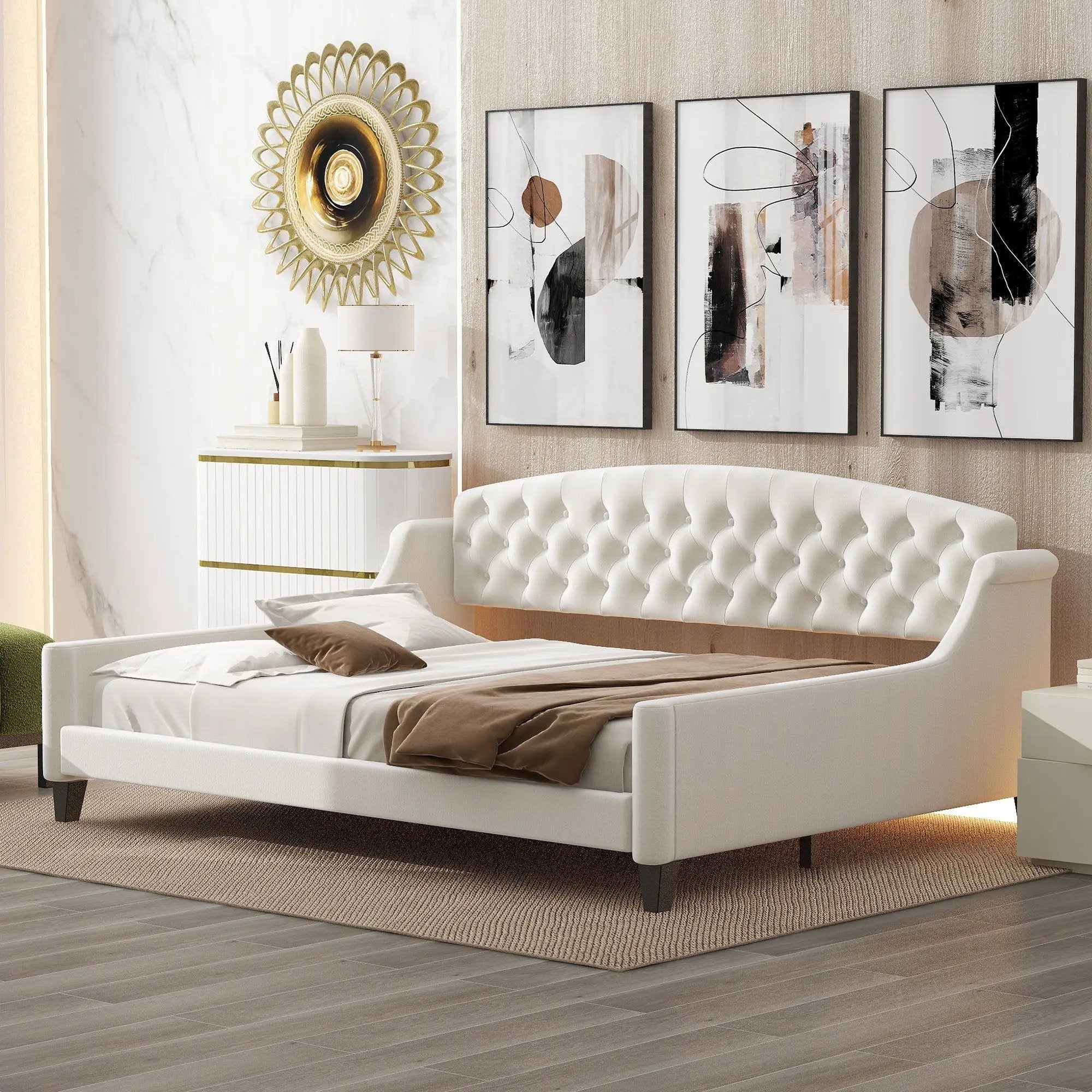 Modern Tufted Button Daybed by Unique Piece Furniture