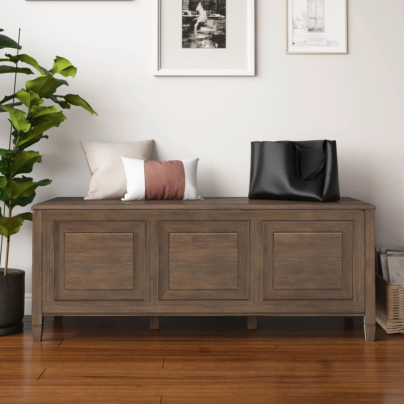 Connaught - Handcrafted Storage Bench Trunk by Unique Piece Furniture