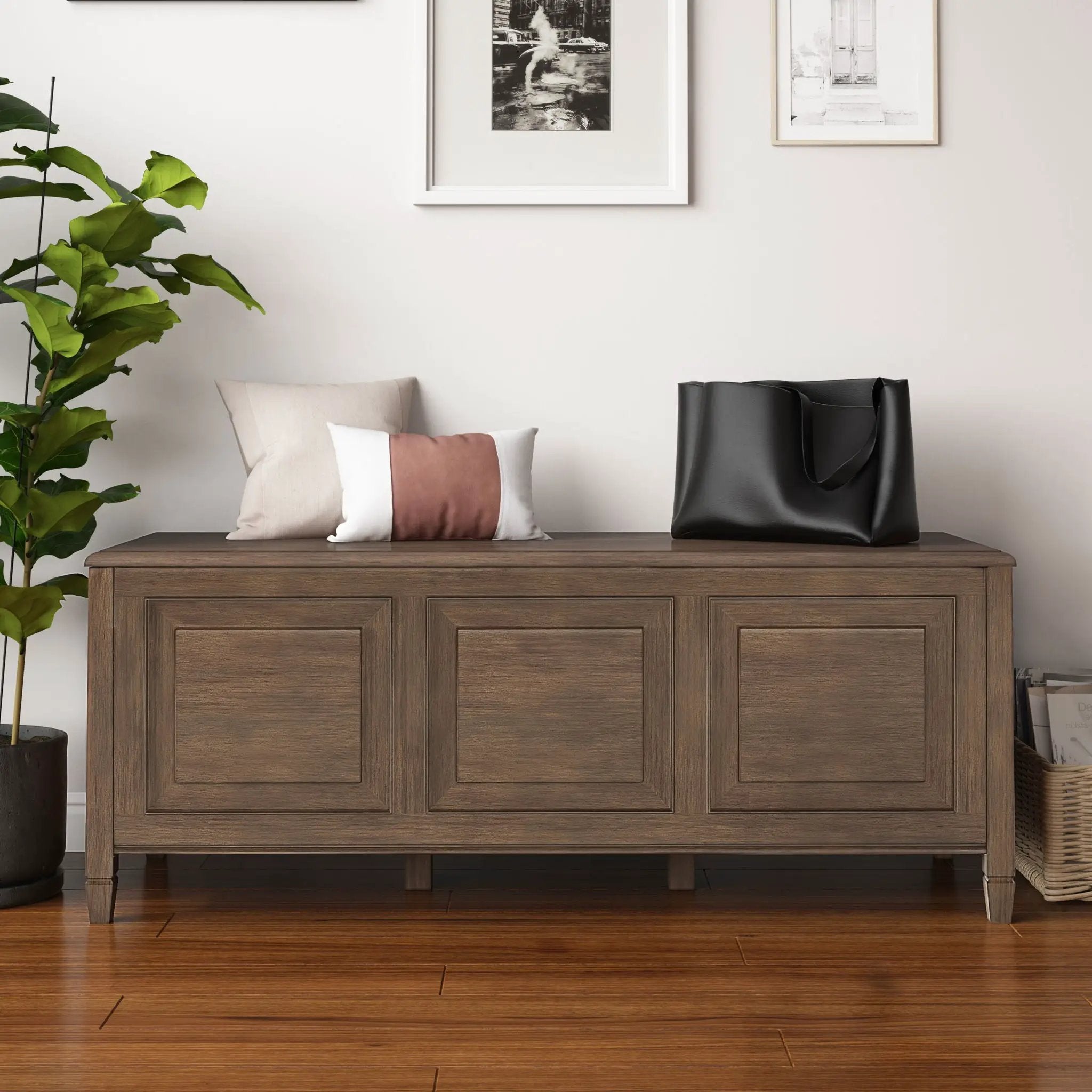 Connaught - Handcrafted Storage Bench Trunk by Unique Piece Furniture