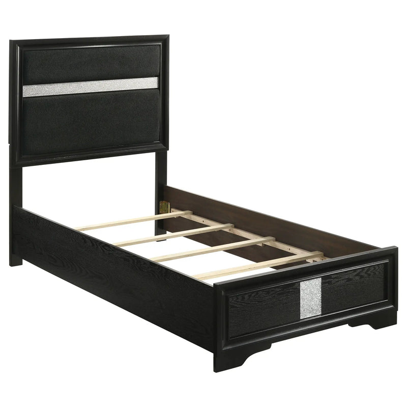 Miranda 4-piece Twin Bedroom Set Black by Unique Piece Furniture