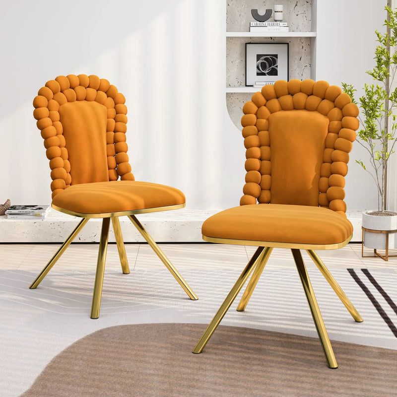 Upholstered Swivel Dining Chairs (Set of 2) by HouseOfZazla