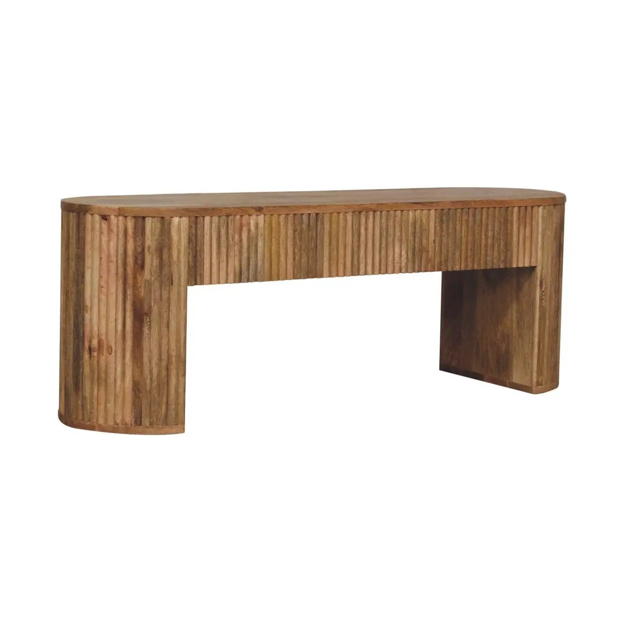 Soba - Straight Media Unit - Oak by Unique Piece Furniture