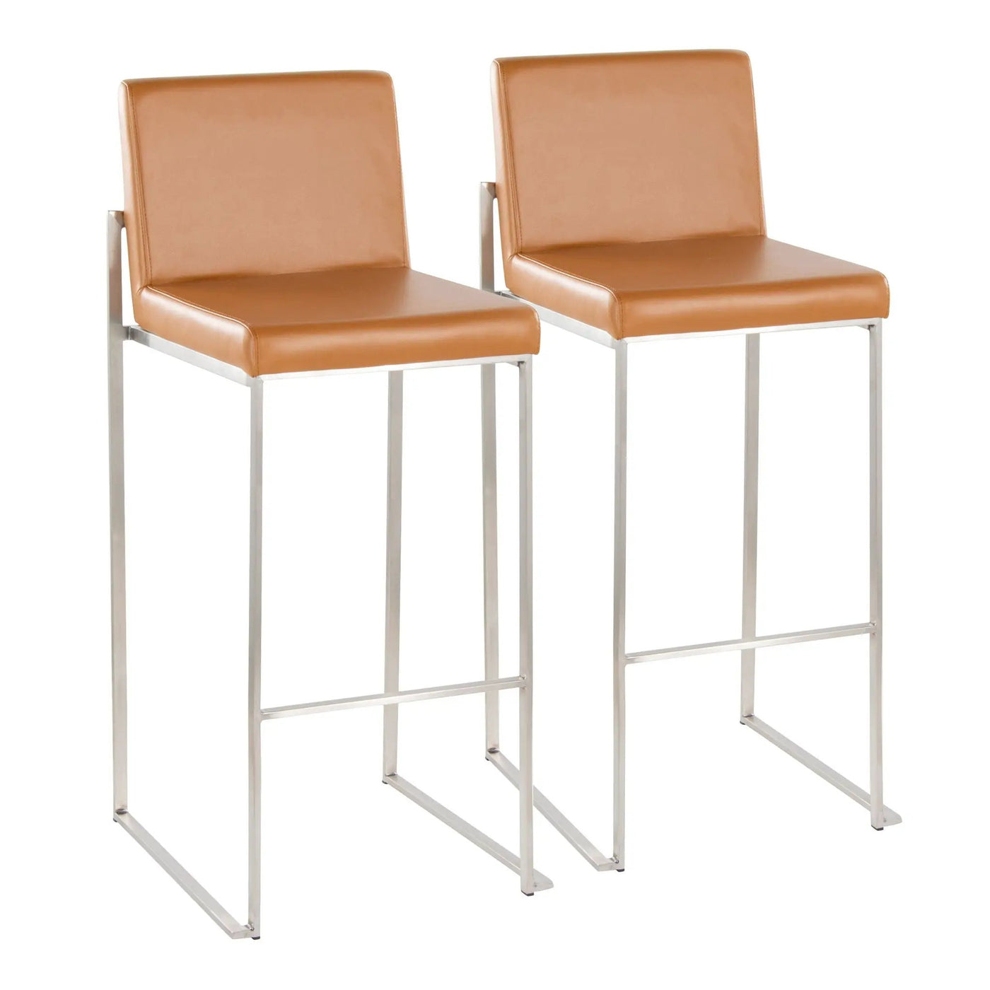 Fuji - Contemporary And Modern Elegance High Back Barstool by HouseOfZazla