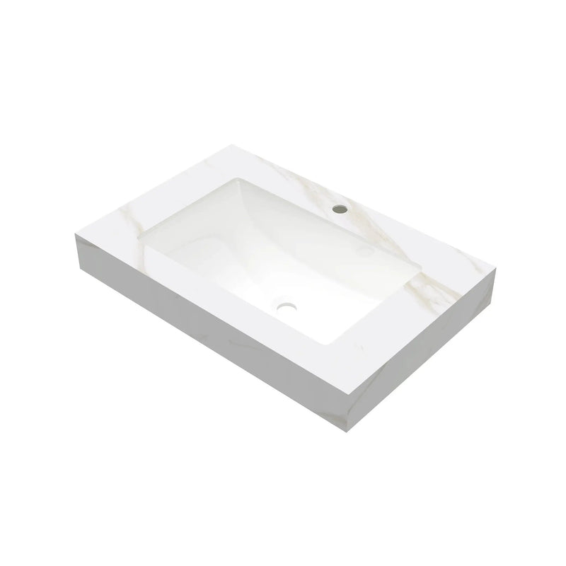30" Calacatta Bathroom Vanity by HouseOfZazla