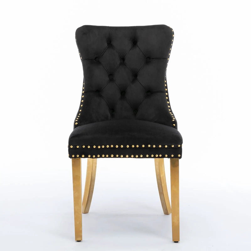 Nikki - Modern, High-End Tufted Dining Chair (Set of 2) by HouseOfZazla