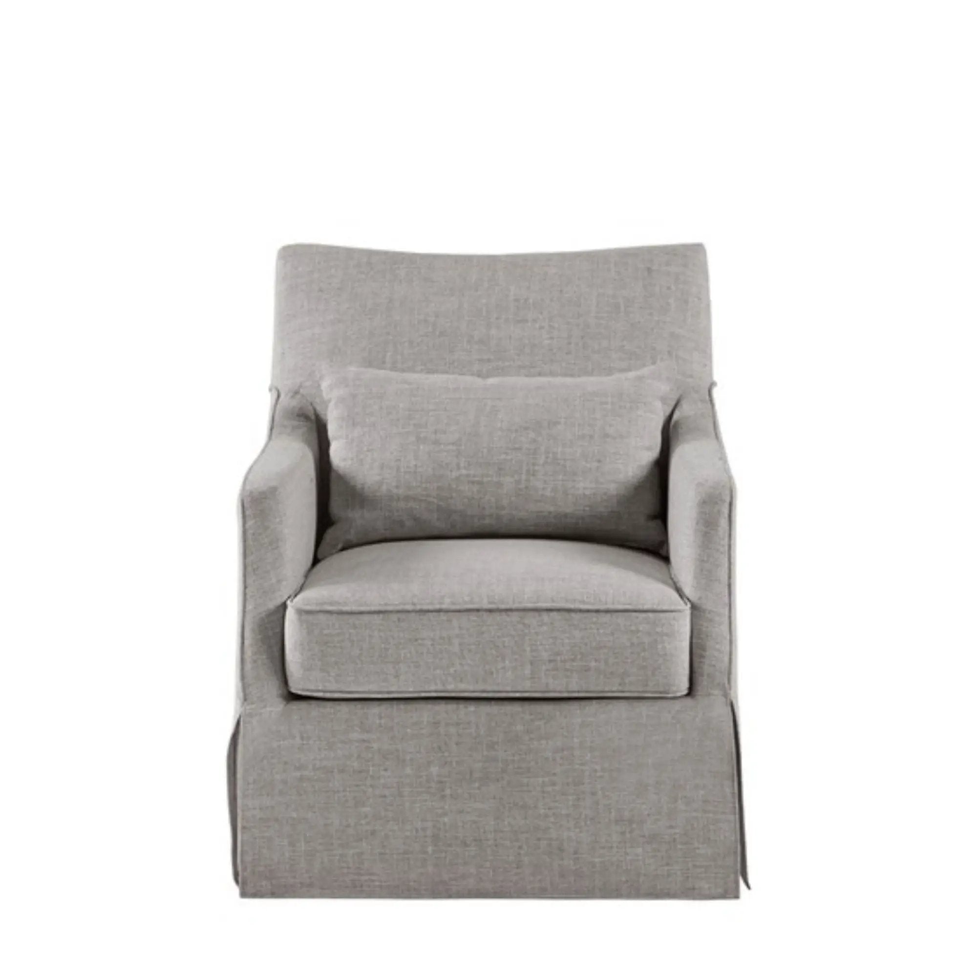 Traditional Design London Skirted Swivel Chair by HouseOfZazla