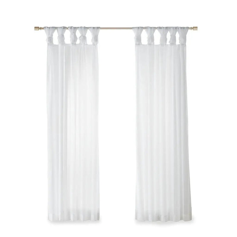 Twist Tab Voile Sheer Window Pair by HouseOfZazla