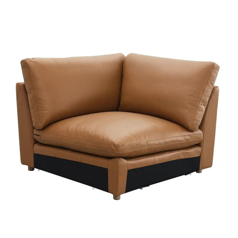 Brighton - Modular Wedge - Brown Top Grain Leather by Unique Piece Furniture