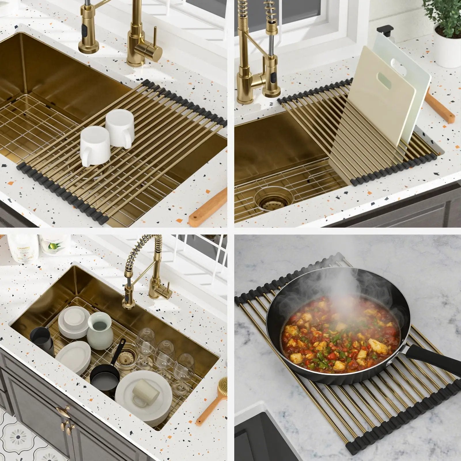 Finish Undermount Stainless Steel Kitchen Sink 32" X 19" 16 Gauge Deep Single Bowl by HouseOfZazla