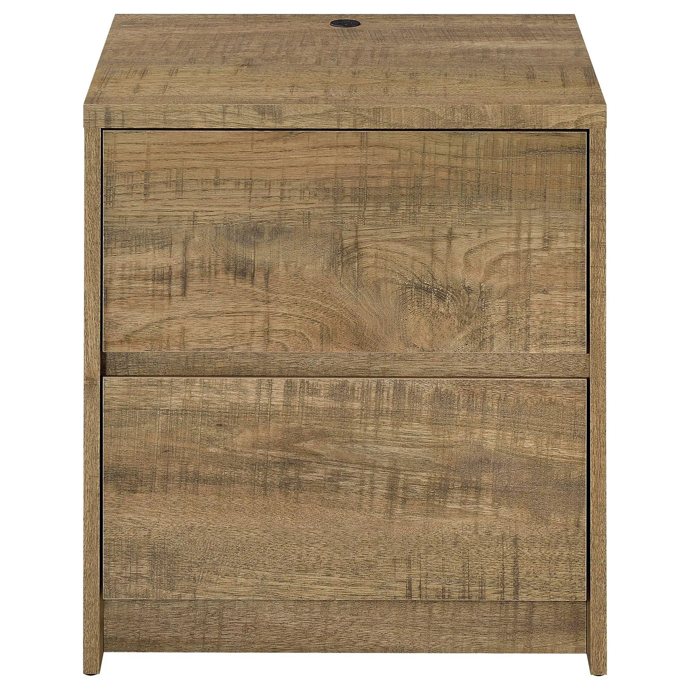 Geary - 2 Drawer Nightstand With LED Lights And USB Charging Ports by HouseOfZazla
