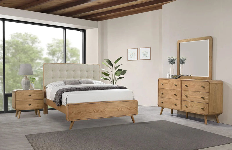 Robyn 4-piece Eastern King Bedroom Set Light Ash by Unique Piece Furniture