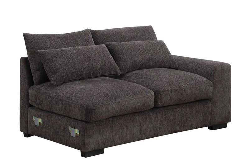 Nyeisha - Piece Upholstered Sofa & Chaise - Coffee by HouseOfZazla