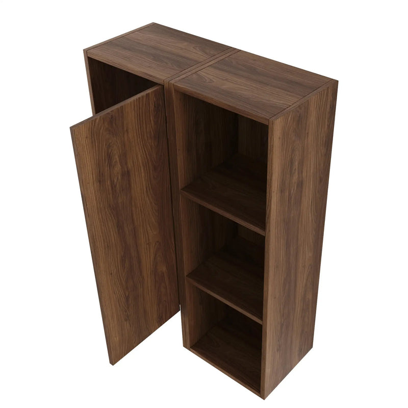 24 Inch Wall-Mounted Side Cabinet and Storage Shelves Combination by HouseOfZazla