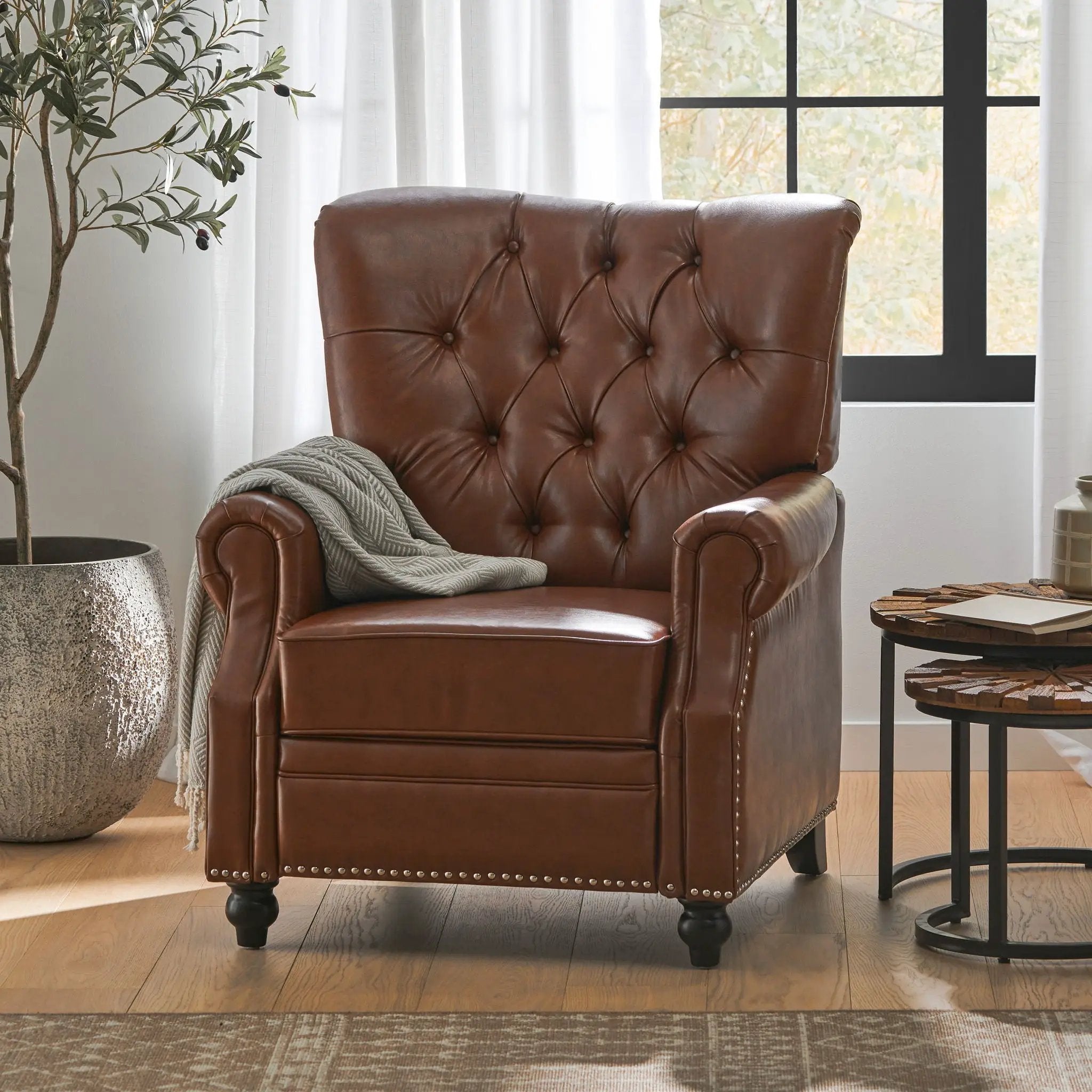 Welch Contemporary Tufted Pushback Recliner by HouseOfZazla
