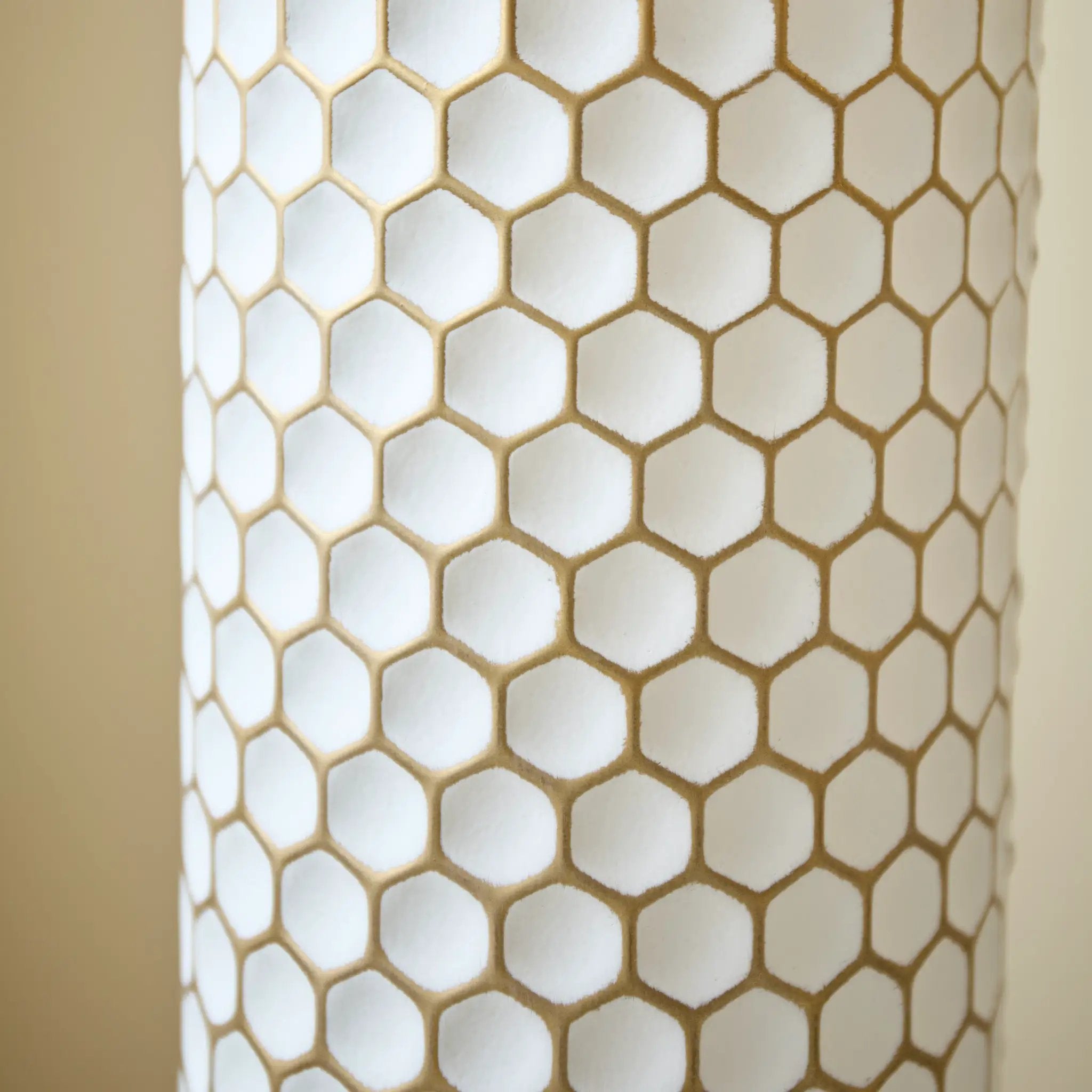 3-Piece Modern Metal Vase Set - White & Gold by HouseOfZazla