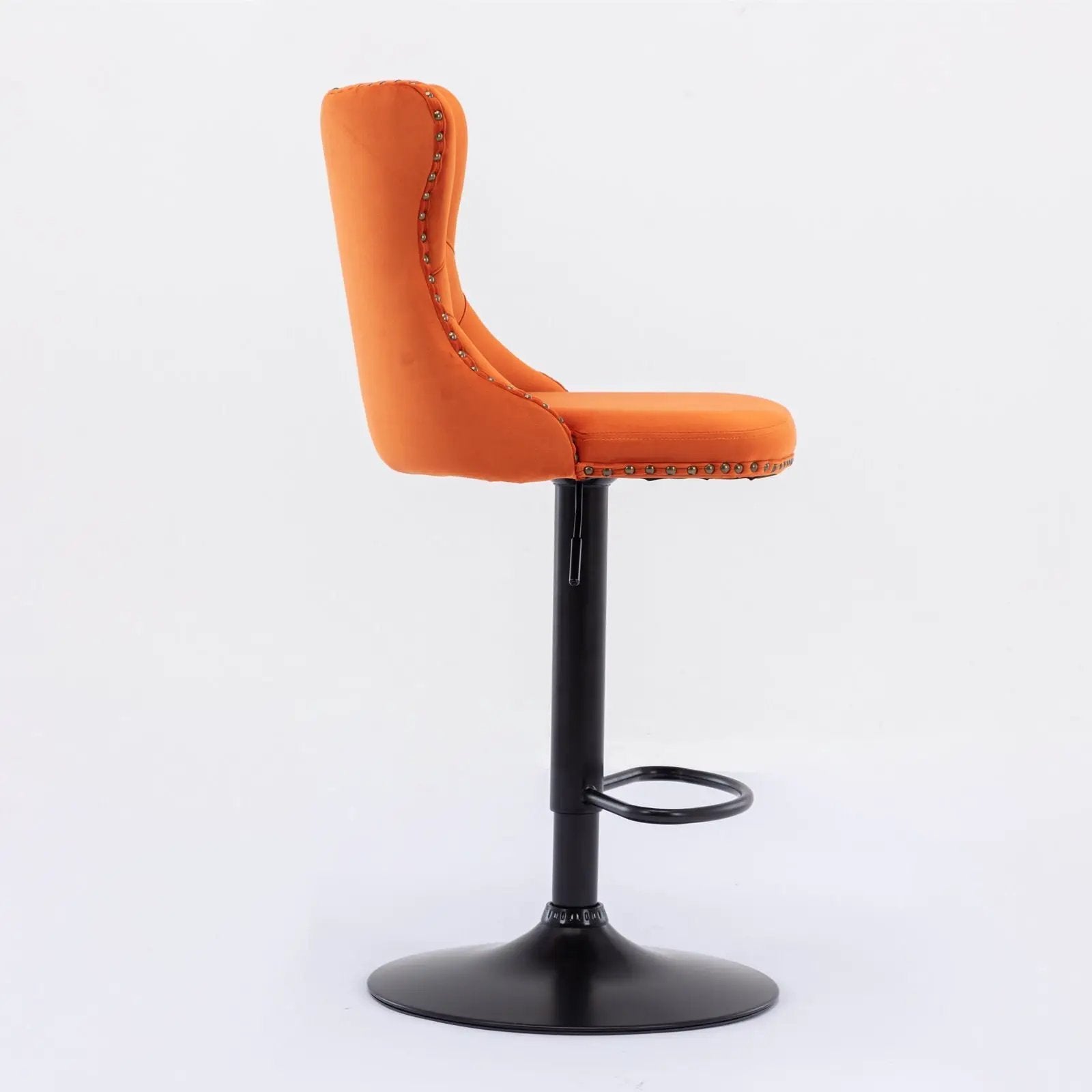 Swivel Barstools Adjusatble Seat Height, Modern Upholstered Bar Stools With Backs Comfortable Tufted For Home Pub And Kitchen Island (Set of 2) by HouseOfZazla