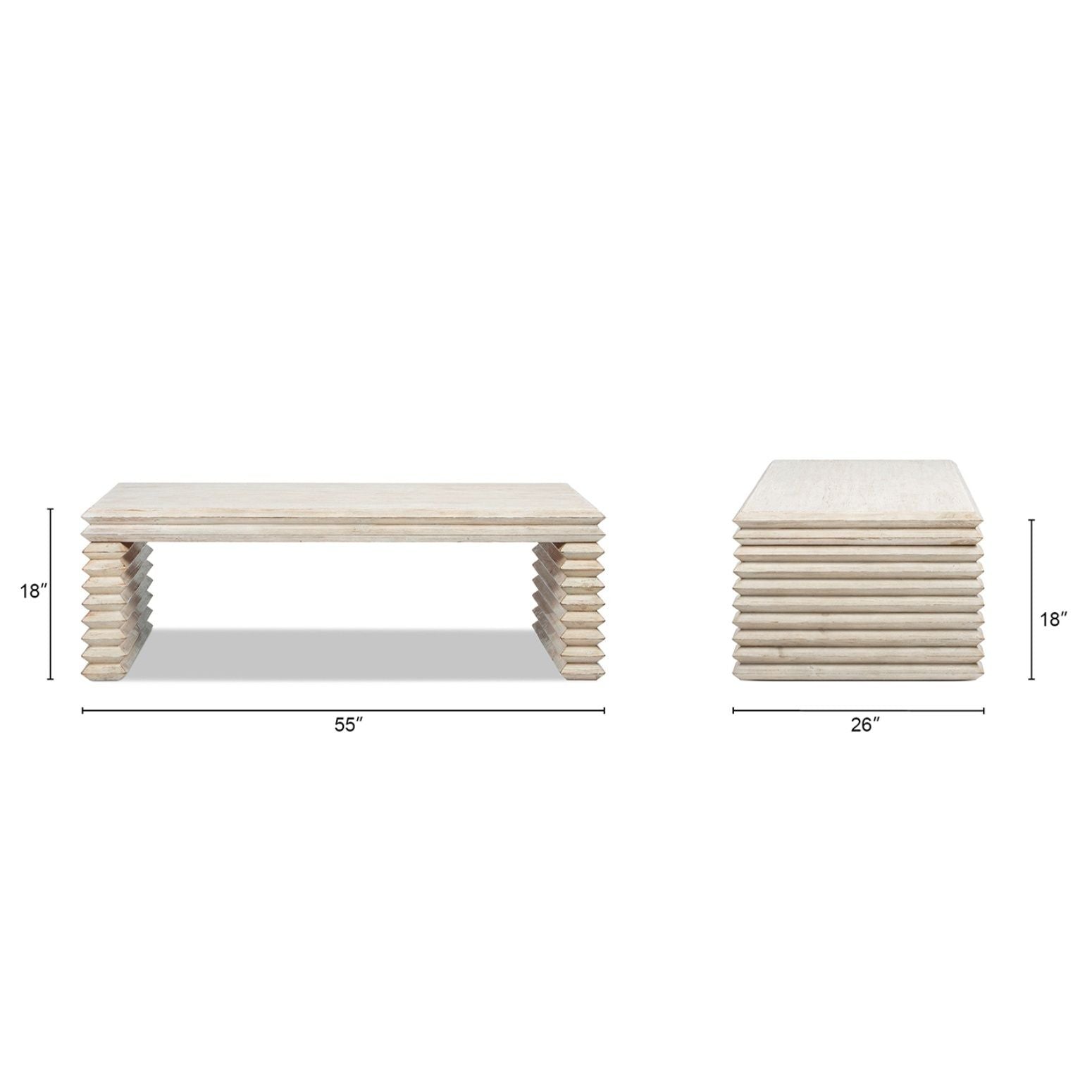 Veda - Geometric Waterfall Table by HouseOfZazla