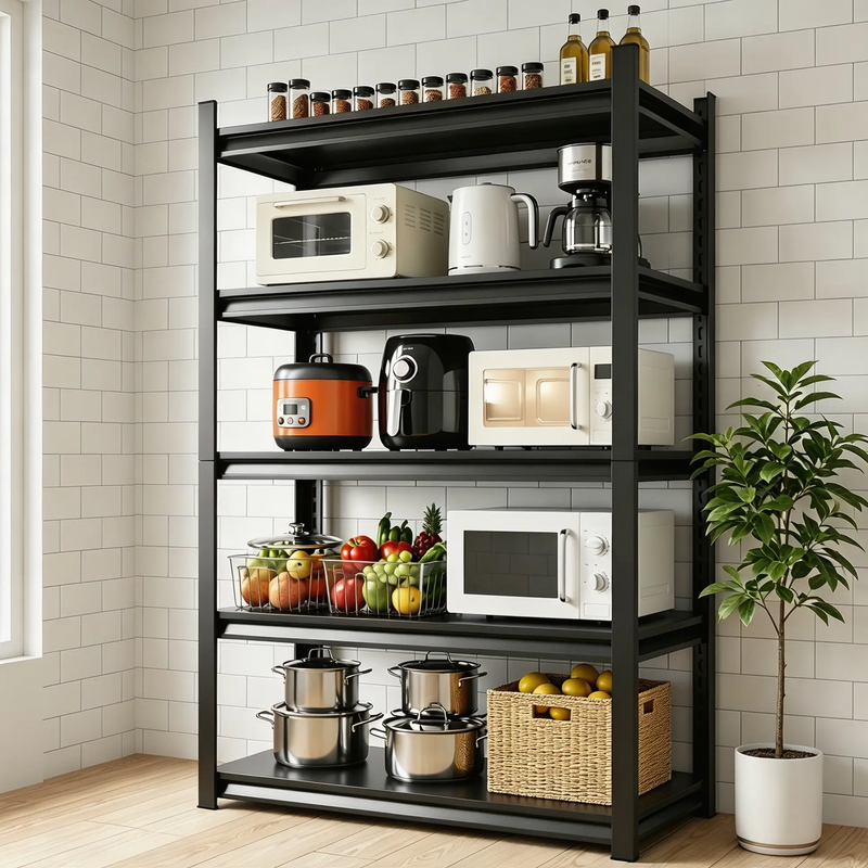 5-Tier Heavy Duty Metal Storage Shelving Unit by HouseOfZazla