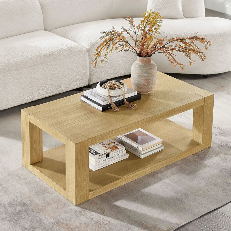 Modern Design 48 Inch Rectangular Coffee Table by HouseOfZazla