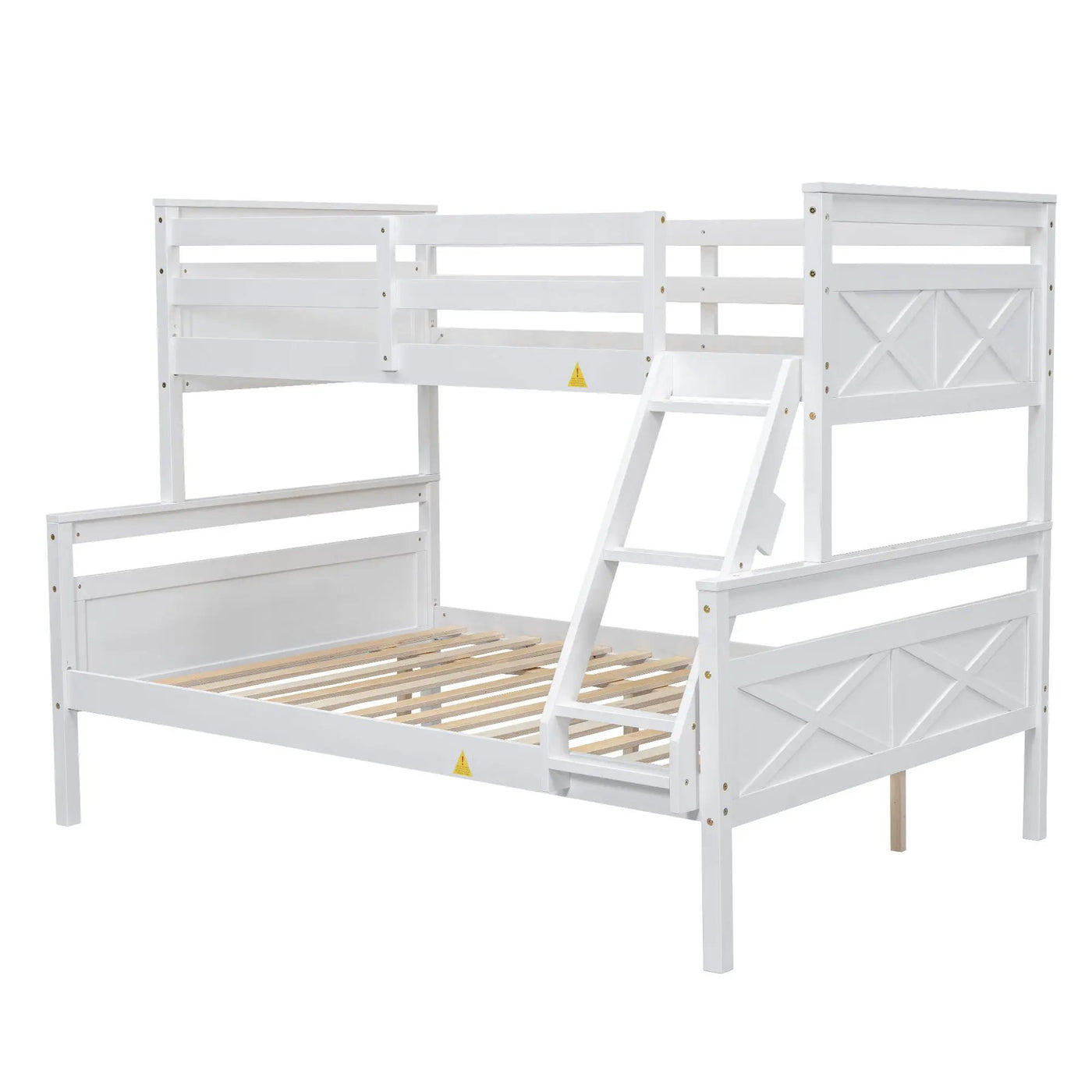 Bunk Bed With Ladder And Safety Guardrail by HouseOfZazla