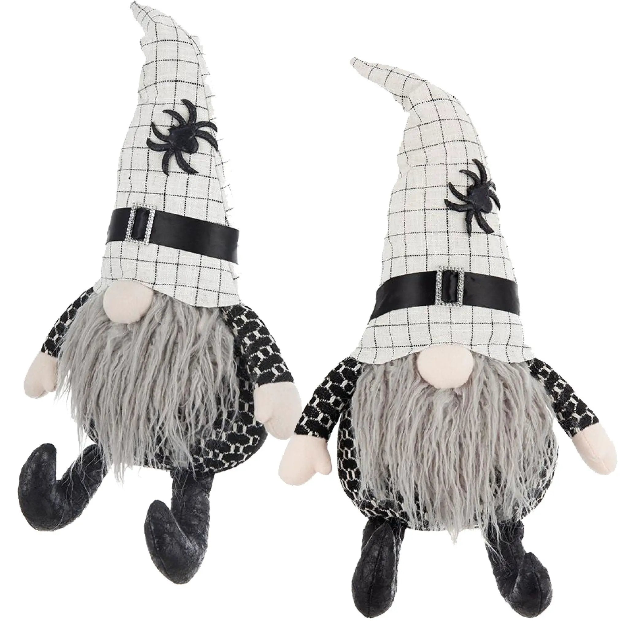 Sitting Gnome With Hat Spider, For Halloween Decor by Unique Piece Furniture