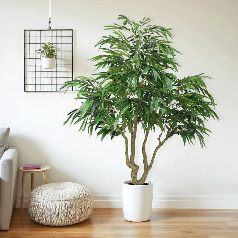 7FT Artificial Willow Tree Indoor Faux Greenery Plant by HouseOfZazla