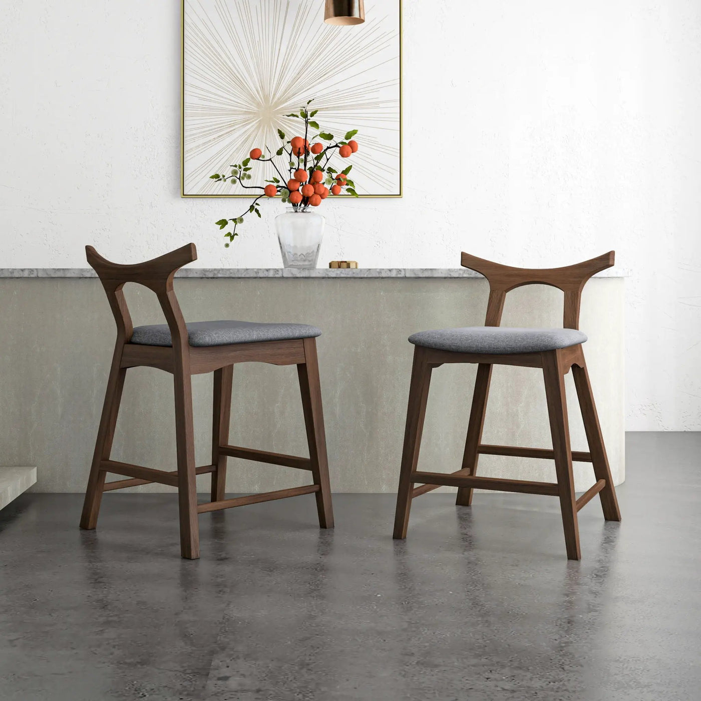 Hester - Upholstered, Square Bar Chair (Set of 2) by Unique Piece Furniture