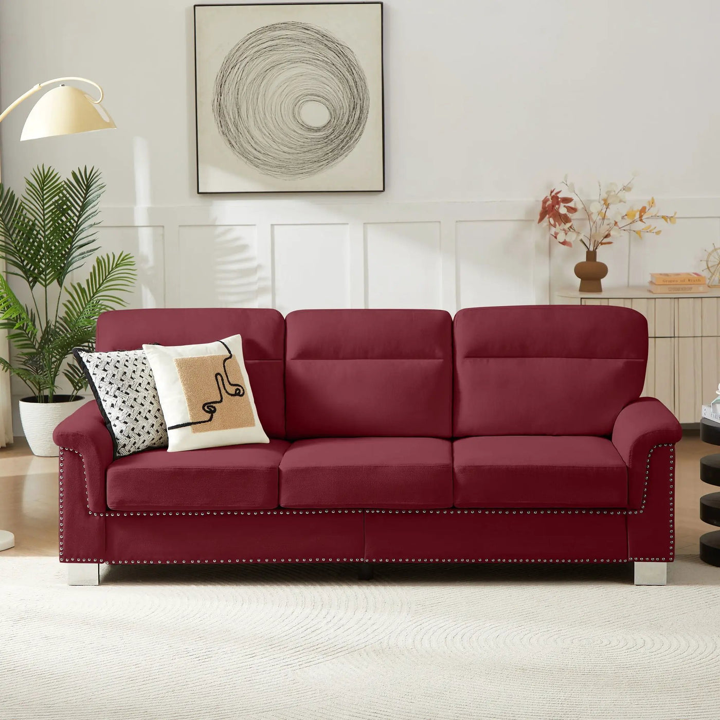3 Seater Elegant Stationary Sofa by Unique Piece Furniture
