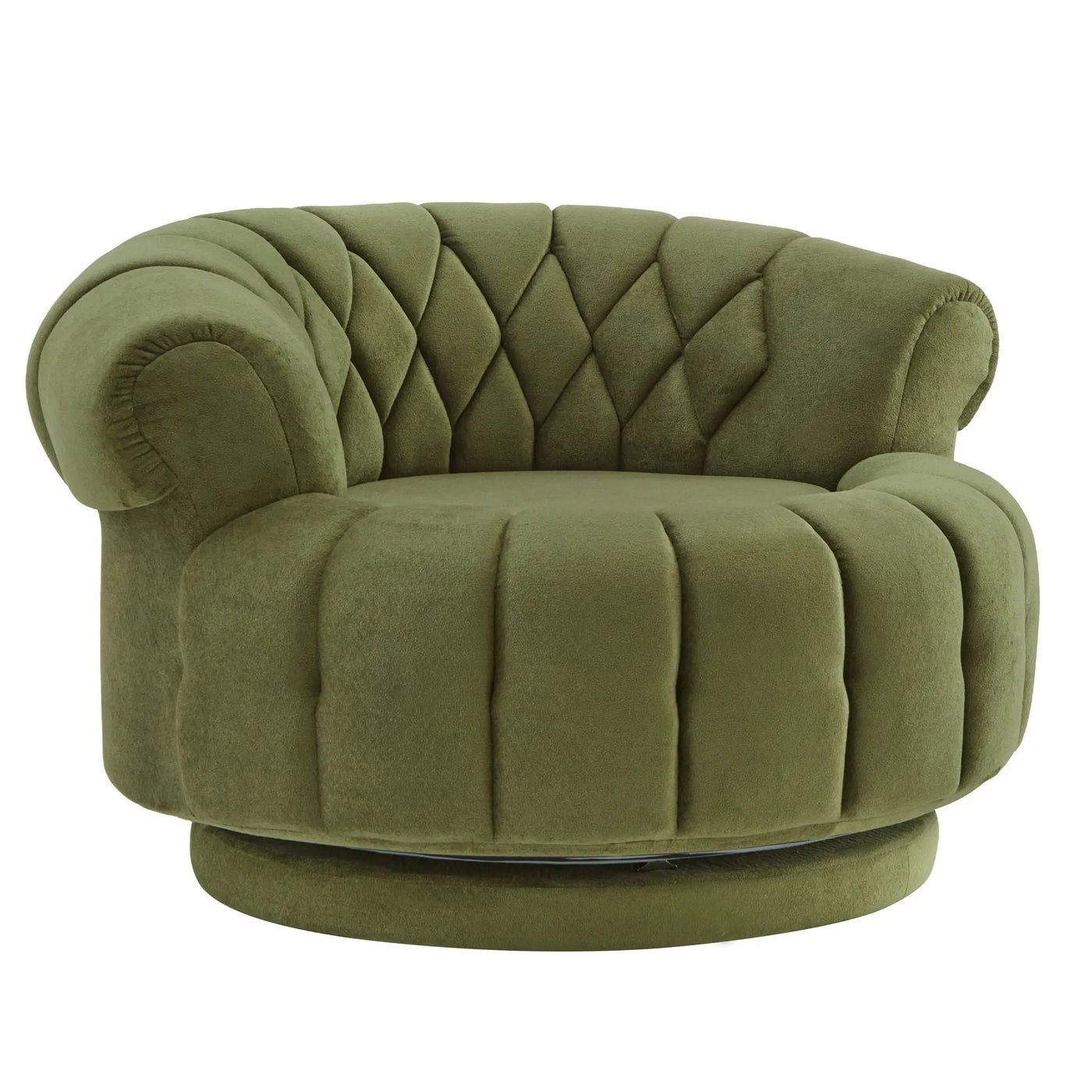 Round Swivel Accent Chair With Rotation by Unique Piece Furniture