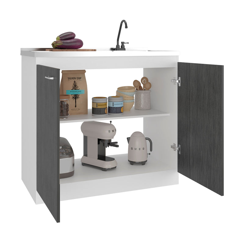 Salento Freestanding Sink, Double Door Cabinet by HouseOfZazla