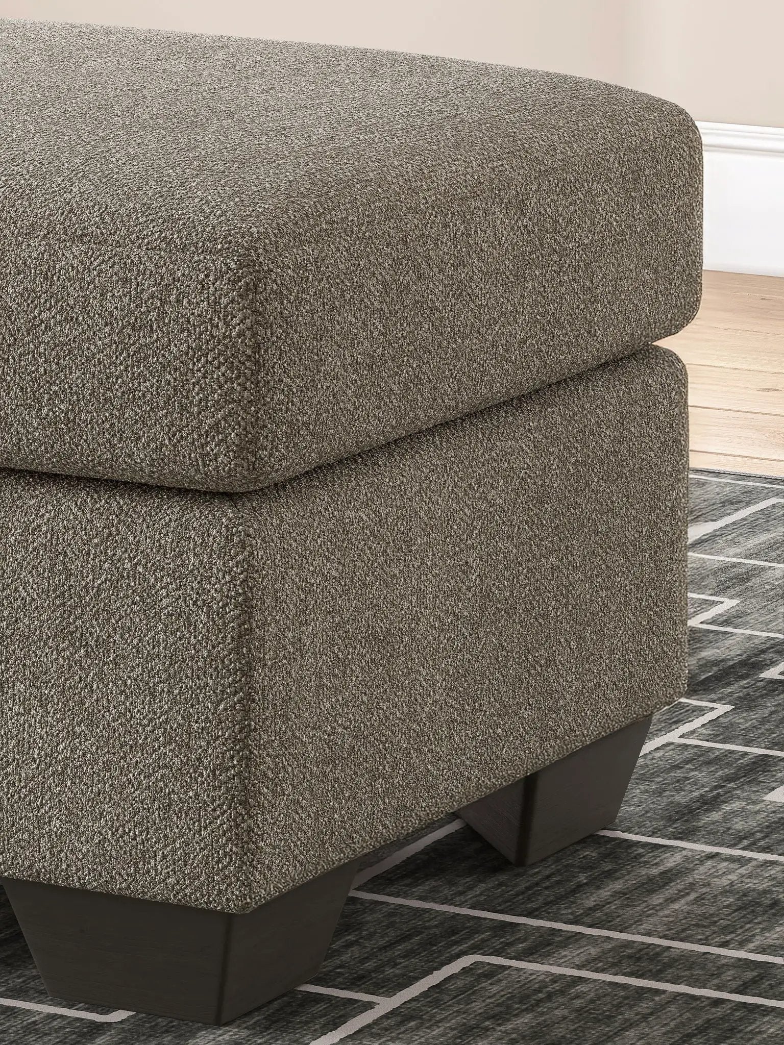 Triston-Peaks - Ottoman - Suede by Unique Piece Furniture