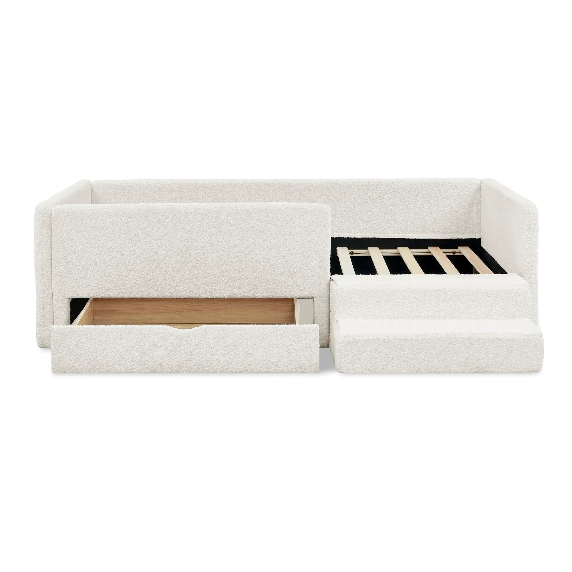 Safe Kids Bed With Guardrails And Storage by Unique Piece Furniture