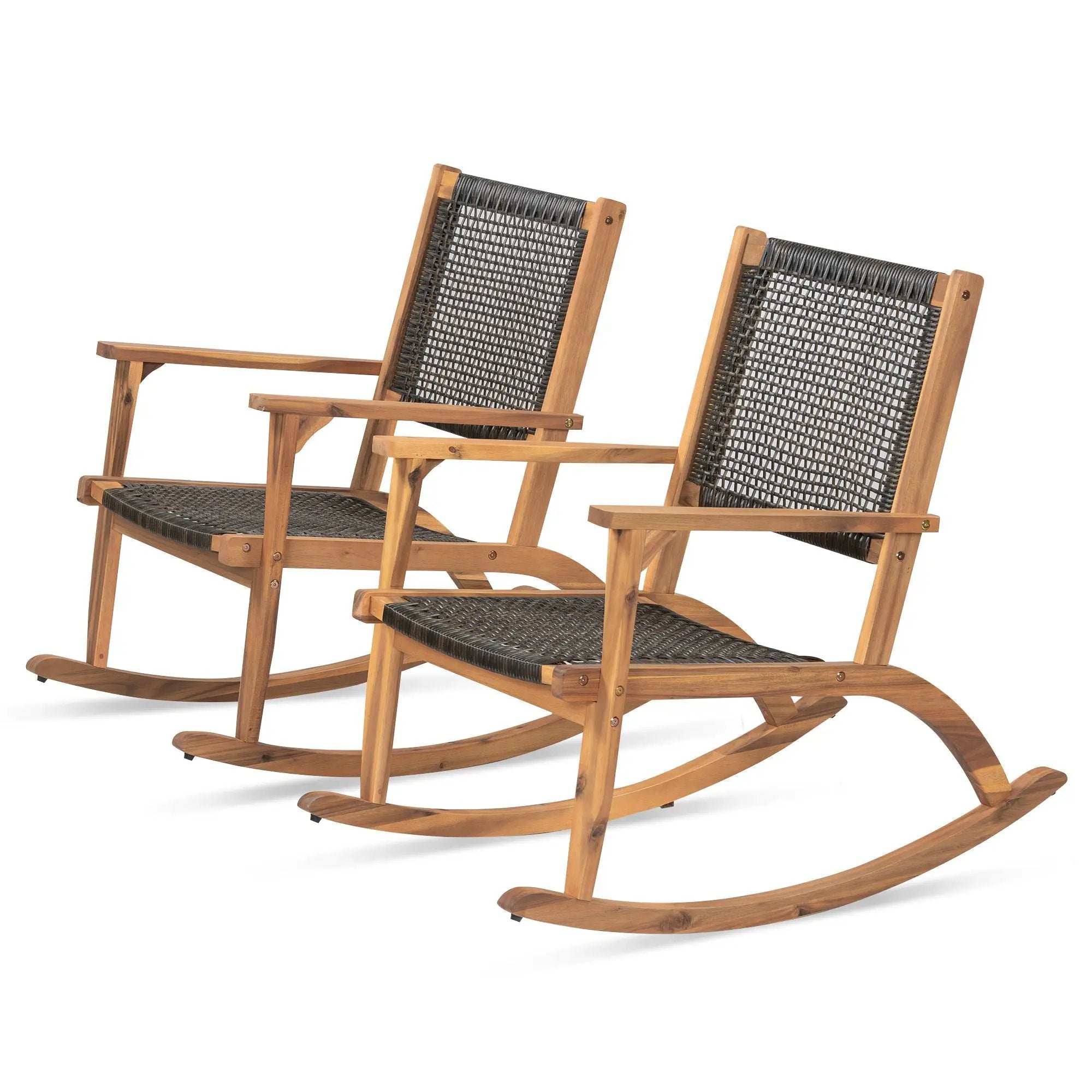 Go 2 Pieces Patio Rocking Chair Set by HouseOfZazla
