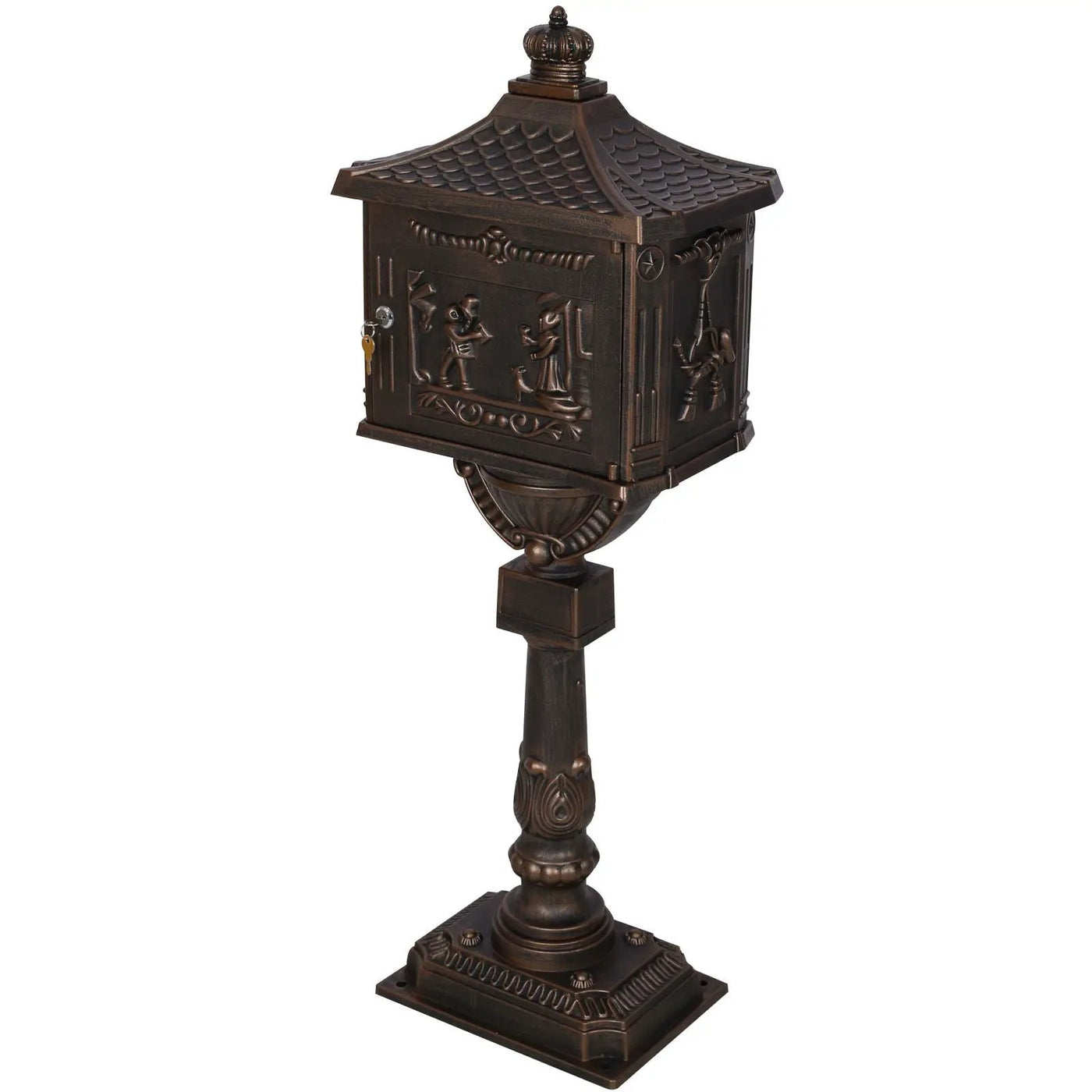 Cast Aluminum Mail Box, Postal Box, Mailbox by Unique Piece Furniture