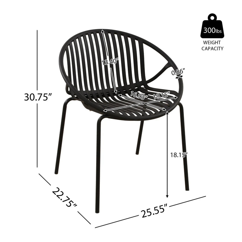 7 Piece Dining Set With Stackable Chairs by HouseOfZazla