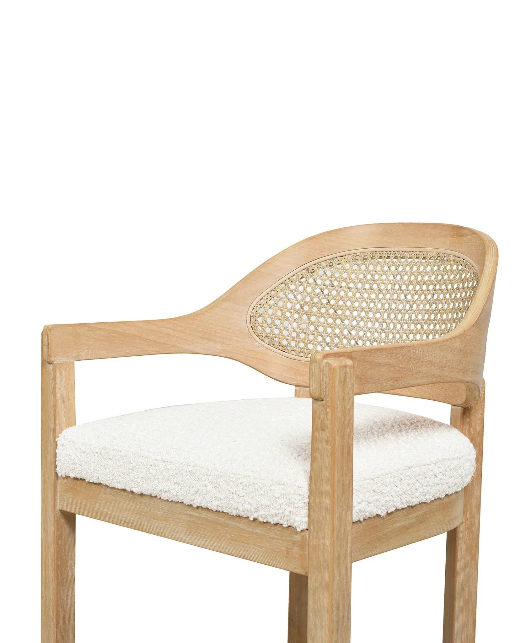Americana - Mid-Century Modern Cane Back Counter Stool by HouseOfZazla